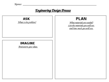 Preview of Engineering, STEM Graphic Organizer
