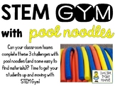 STEM Gym Challenges with Pool Noodles - Set of 3 Challenges