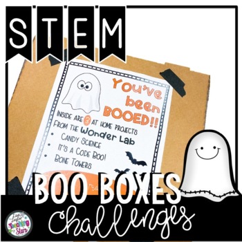 Preview of STEM Halloween Boo Box Challenges
