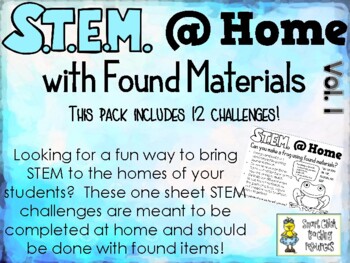 STEM @ Home with Found Items - Home Challenges for Kids and Families