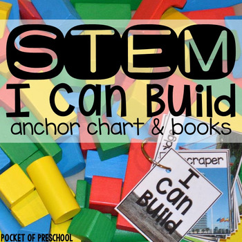 Preview of STEM I Can Build®️ Cards, Books, and Anchor Charts