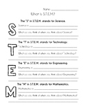 STEM Introduction Worksheet