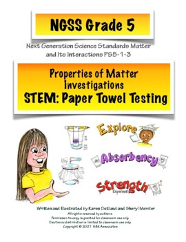Preview of NGSS Grade 5 Properties of Matter Investigations Paper Towel Testing