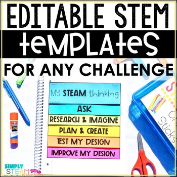 Preview of STEM Journal for ANY Challenge EDITABLE