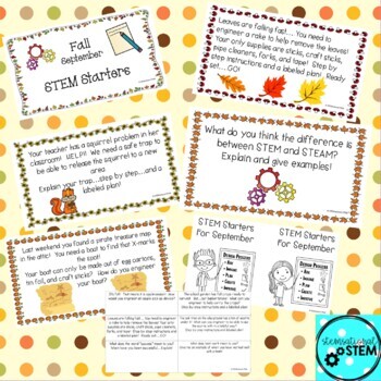 STEM Journals - Monthly STEM Starters