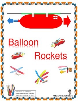 Preview of STEM Lab Activity Balloon Rockets - Newton's Third Law of Motion