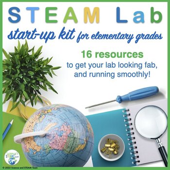 Preview of STEM Lab / Maker Space Starter Kit for Elementary grades BUNDLE