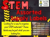 STEM Labels for Materials - Set of 32 Labels