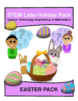 Preview of STEM Labs Pack - Easter Spring Projects Pack of 10 Holiday-Themed Projects
