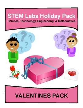 Preview of STEM Labs Pack - Valentines Spring Projects Pack of 10 Holiday-Themed Projects