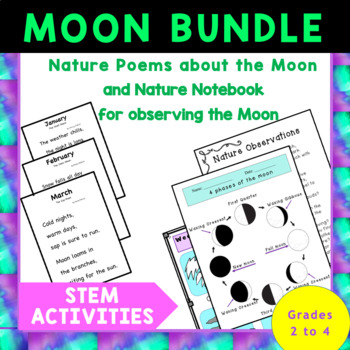 Preview of STEM Learn about the Moon Bundle | Phases of the Moon 