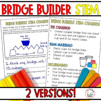 Preview of STEM Challenge Bridge