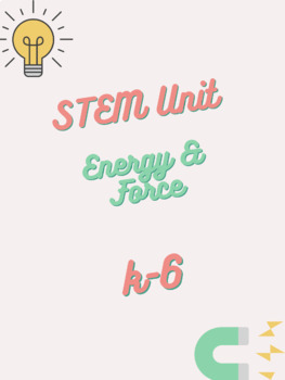 Preview of STEM Lessons Energy Force all grades inquiry scripted science