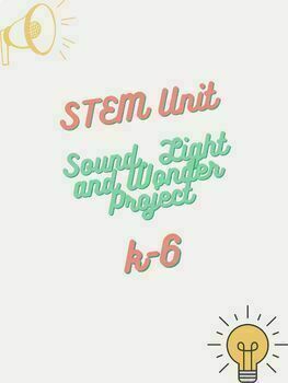 Preview of STEM Lessons Sound Light Wonder Project all grades inquiry scripted science