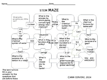 Preview of STEM MAZE