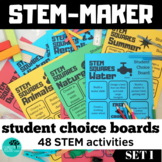 STEM MakerSpace Choice Boards SET 1