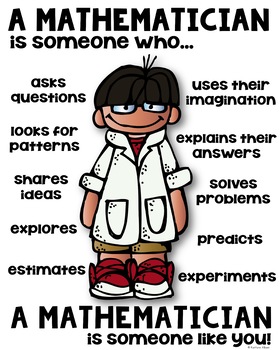 Preview of STEM Mathematician Poster for Elementary [someone who]