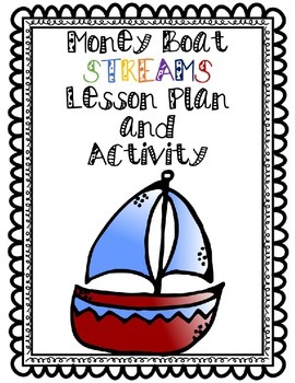 Preview of STEM Money Coin Foil Boat Lesson Plan and Recording Sheet (STREAMS)