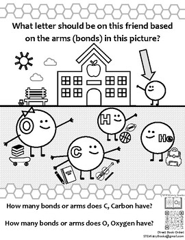 Preview of STEM NGSS Chemistry Coloring + Activity Page from "Bonding with Friends: Helium"