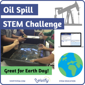 Preview of STEM Oil Spill Challenge - Earth Day STEM Activity