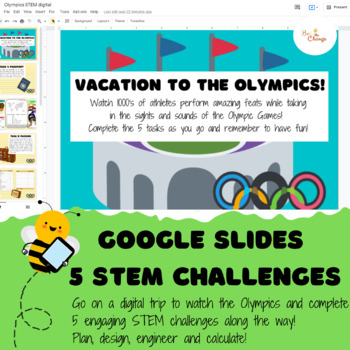 Preview of STEM Olympics Games 5 Tasks Digital Lesson - Google Slides™