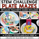STEM Paper Plate Mazes Easy Prep Challenge
