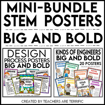 Preview of STEM Poster Mini Bundle Big and Bold Version