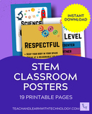 STEM Posters, STEM Classroom Theme, STEM, Classroom bundle