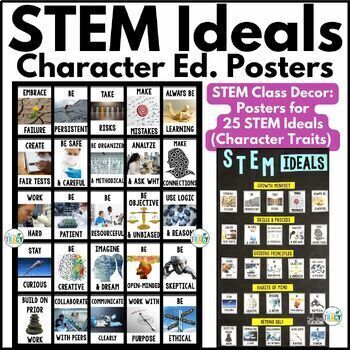 Preview of STEM Posters for Classroom Decor and Bulletin Boards