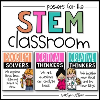 Preview of STEM Posters for Elementary Classrooms