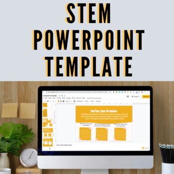 Preview of STEM Powerpoint Template | Google Classroom | Remote Learning