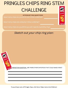 Preview of STEM Pringles Chip Challenge