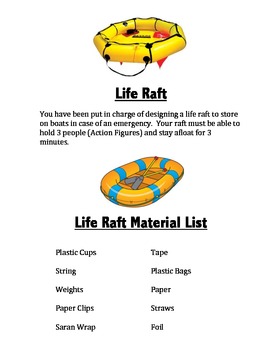 Preview of STEM Project Life Raft