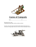 STEM Project, Making a Catapult: Force, Work, Power and Energy