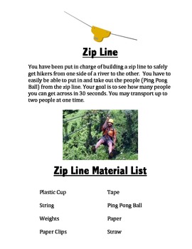 Preview of STEM Project Zip Line
