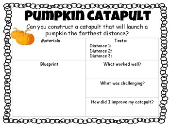 Preview of STEM Pumpkin Chunkin Catapult