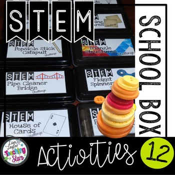 Preview of STEM Quick Challenges | STEM Soft Starts |School Box STEM 