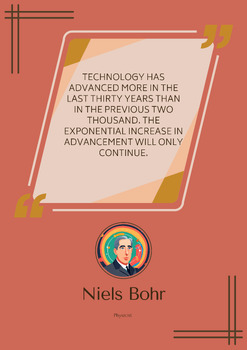 Preview of STEM Quote Poster - Niels Bohr