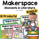 Preview of STEAM Read Alouds & STEM Challenge Cards Makerspace Task Cards Bundle 1st & 2nd