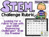 STEM Rubric - for ANY STEM Engineering Challenge - FREE!