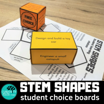 Preview of STEM Choice Boards 3D Shapes