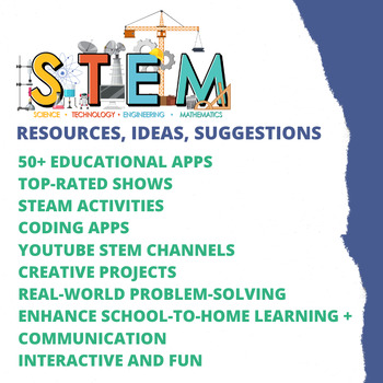 Preview of STEM/STEAM At-Home Ideas for your Class Newsletter + Holiday Breaks (1st + 2nd)