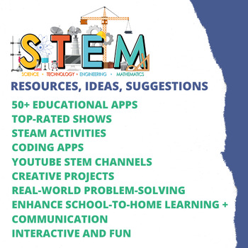 Preview of STEM/STEAM At-Home Ideas for your Class Newsletter + Holiday Breaks (3rd-5th)