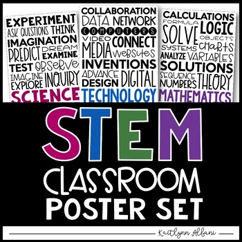 Preview of STEM/STEAM Classroom Posters