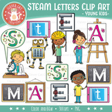 STEAM Clip Art Letters (Science, Tech, Engineering, Arts, Math)