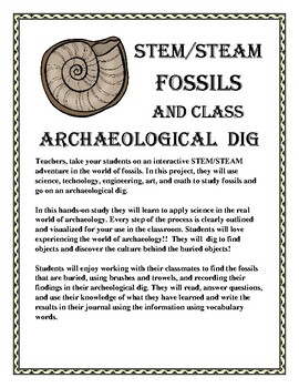 Preview of STEM/STEAM Fossils and Archaeological Dig