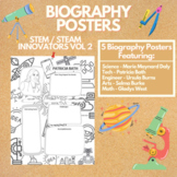 STEM / STEAM Innovators vol 2, Biography Posters - Women's