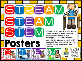 Preview of STEM, STEAM, STREAM Posters and Interactive Notebook Pages
