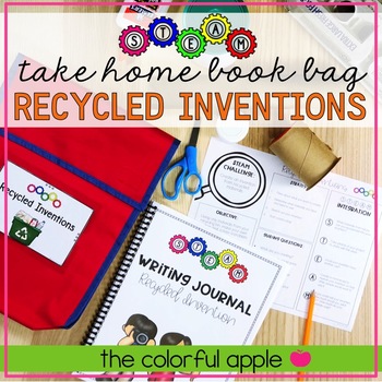 Preview of STEM & STEAM Take Home Book Bags: Recycled Inventions