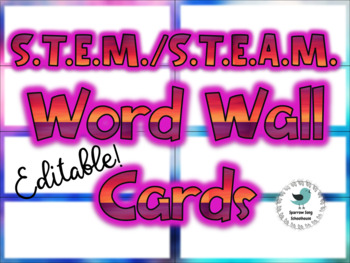 Preview of STEM/STEAM Word Wall Cards
